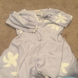 Tory Burch Elegant Gray Fabric